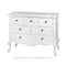 Two Doors French Furniture White Wood TV Stand