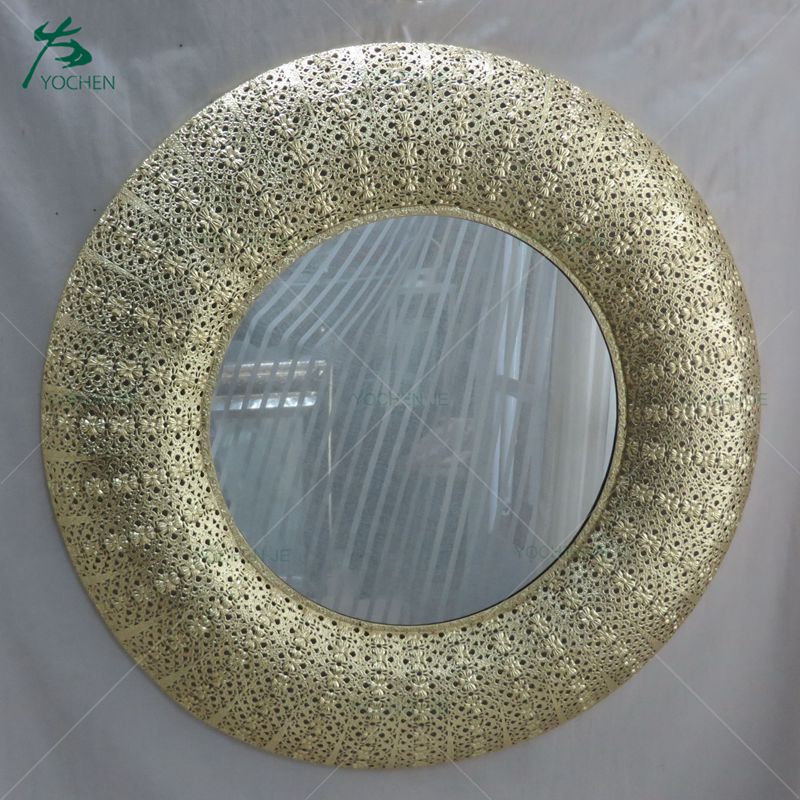 Home Design Decor Modern Metal Round Wall Mirror