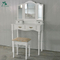 Royal antique luxury furniture mirrored combination dressing table set