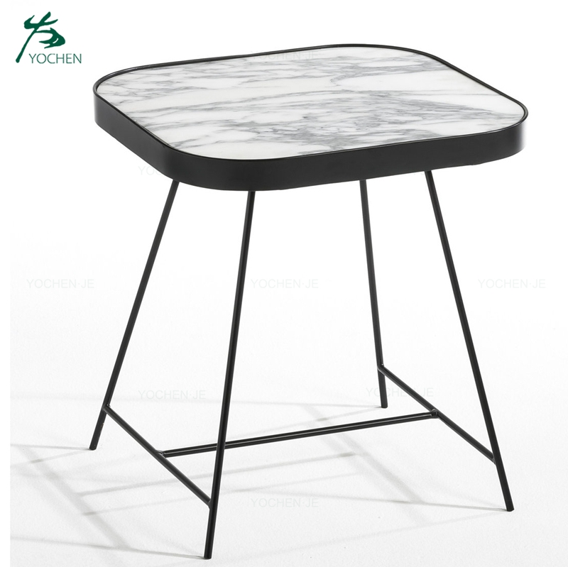 Luxury living room furniture marble side table
