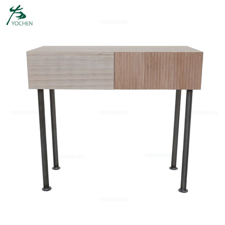 Modern Design Home furniture living room wrought console table with metal legs