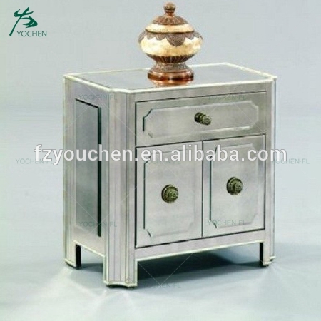 mirrored furniture luxury gold color painting beside table