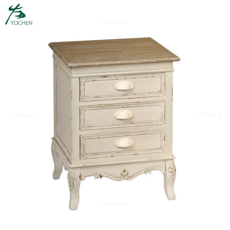 3 drawers night table bedside cabinet wooden bedroom night stand