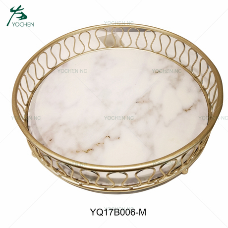 living room decorative marble serving tray