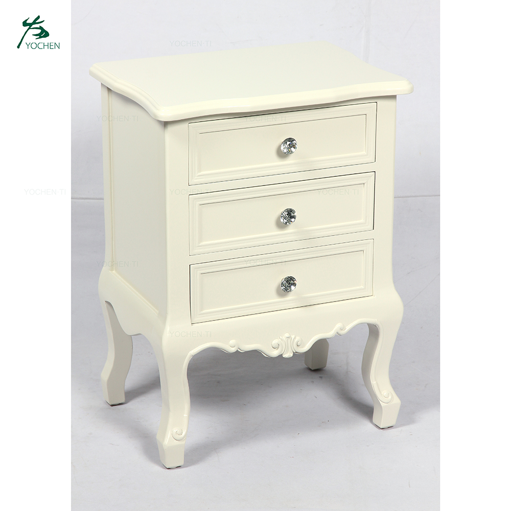 White Wooden Nightstand Cheap Bedroom Furnitures Bedside Table