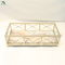 Decorative Tray Marble Tray With Polished Gold Metal Handles Vanity