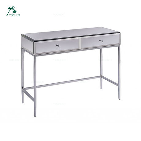 Home Funiture Toughened Mirror Stainless Steel Console Table