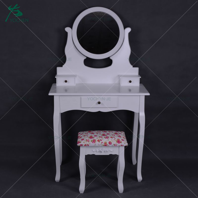 Modern Design Wooden Dressing Table With Mirror