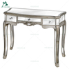 Italian design modern solid wood mirrored console table with mirror