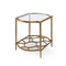 gold leaf modern tea table design coffee table