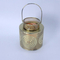 Gold shinny metal candle holder
