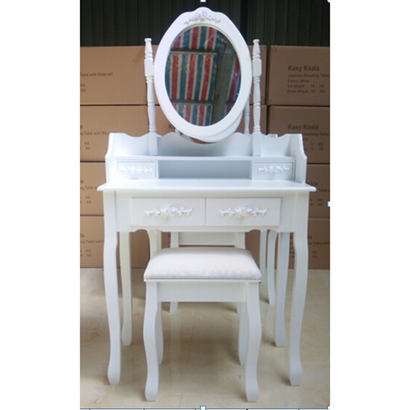 White Wood Cheap Vanity Modern Dressing Table Furniture