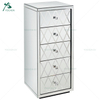 Tallboy Mirrored 5 Drawers Wooden Chest Living Room Cabinets