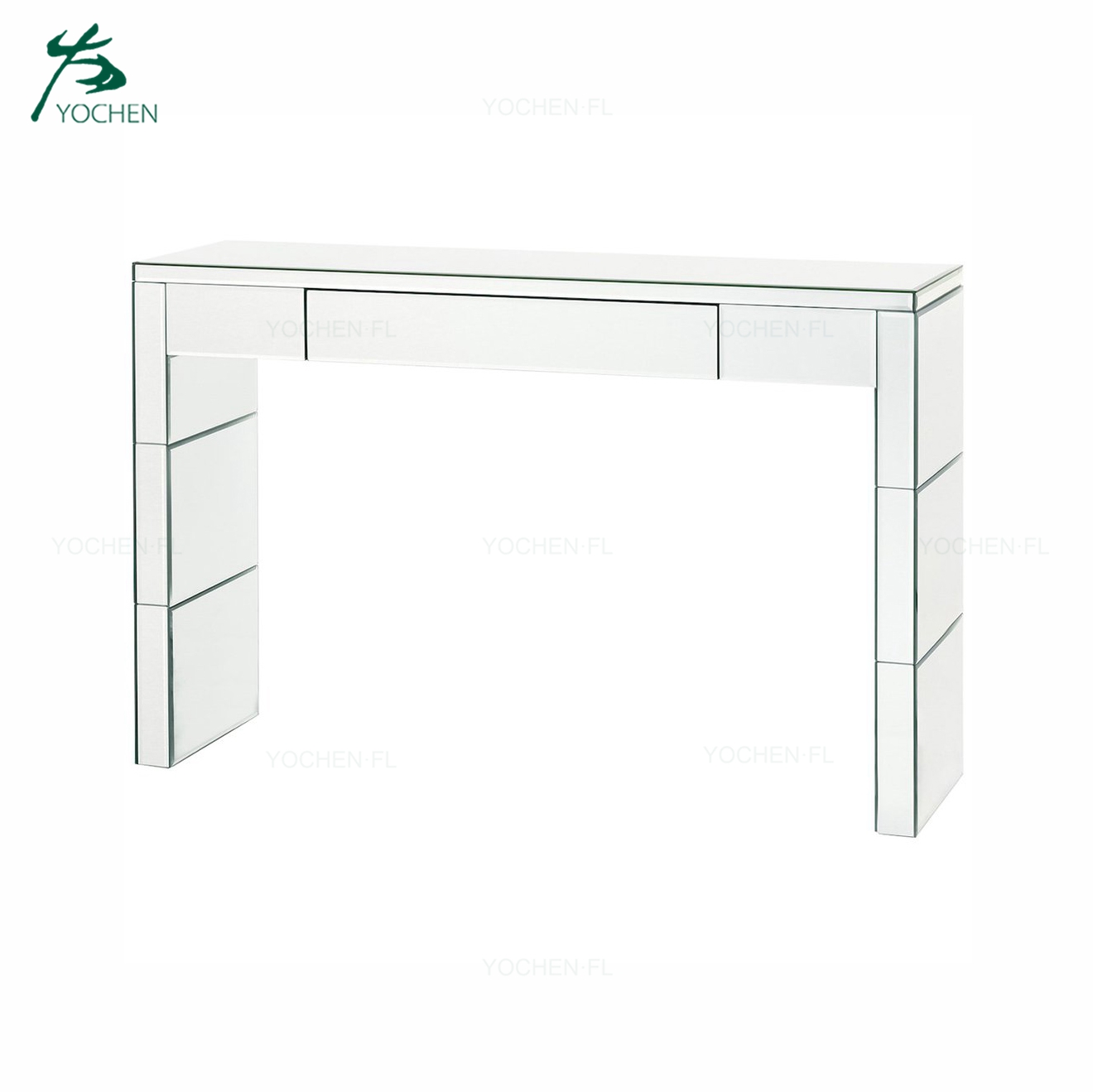 mirrored living room coffee table modern wooden end table