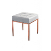 Bedroom furniture rose gold Stainless Steel mirrored furniture bedside table