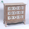 European living rom furniture wooden mirror mini wood chest of drawers