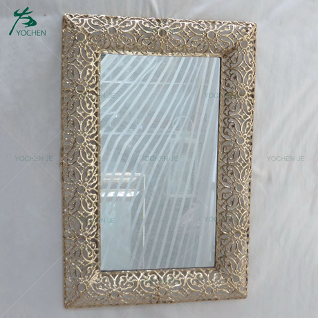 Decorative regular shaped wall silver glass hairdressing mirror
