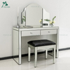 Handmade Wooden Mirrored Dressing Table with stool