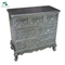 shabby chic dark gray wooden cabinet with drawers