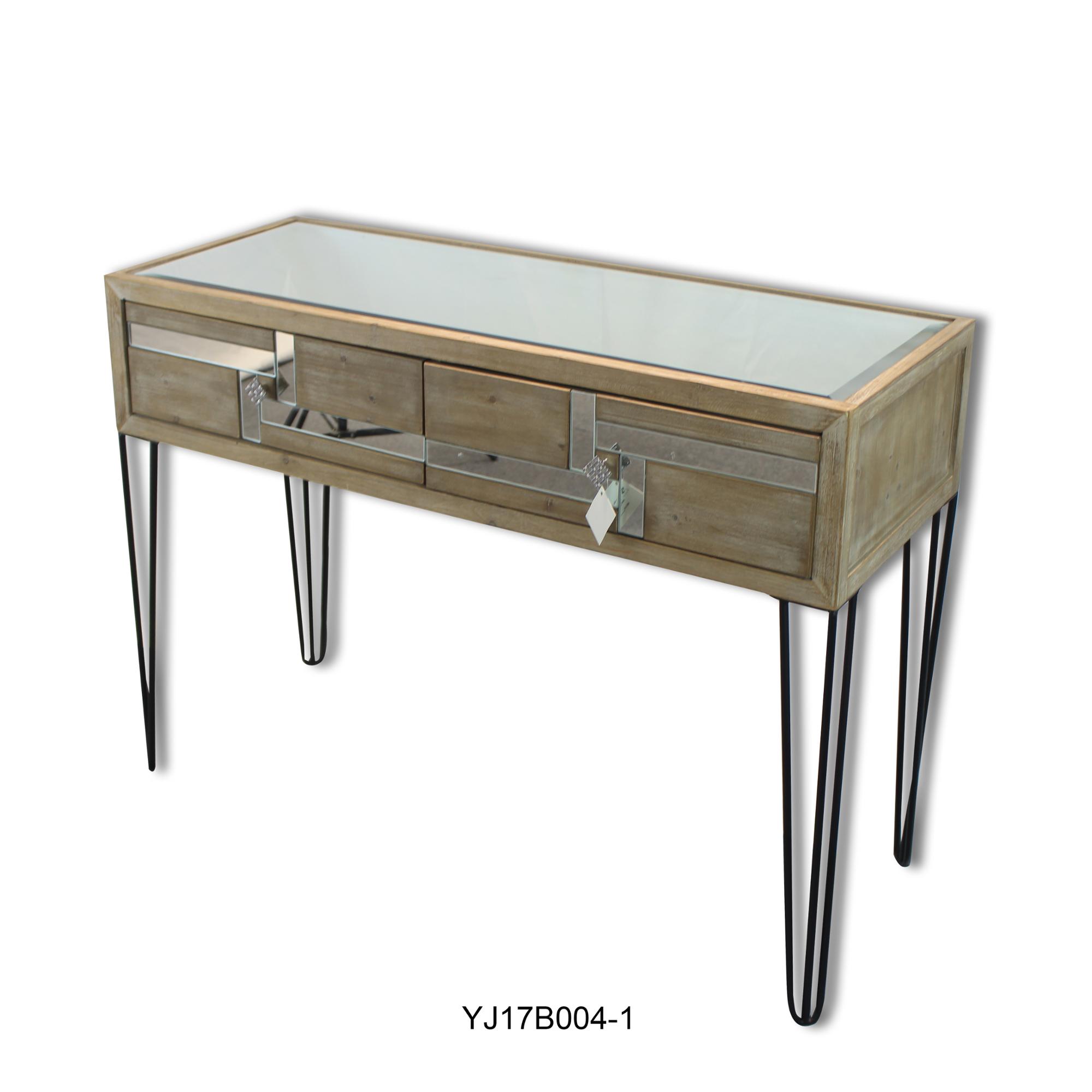 Home furniture mirrored console hallway table