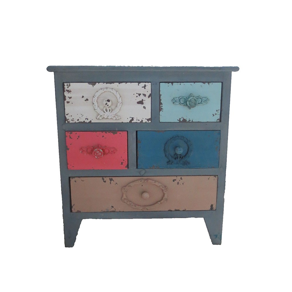 wholesale colorful shabby design home furnishings traditional accent wooden cabinet