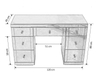 antique Glass 3 Drawer Mirrored Bedside Table furniture