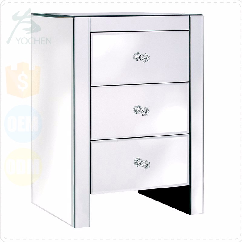 Large Desk Mirrored Furniture Dressing Console Table