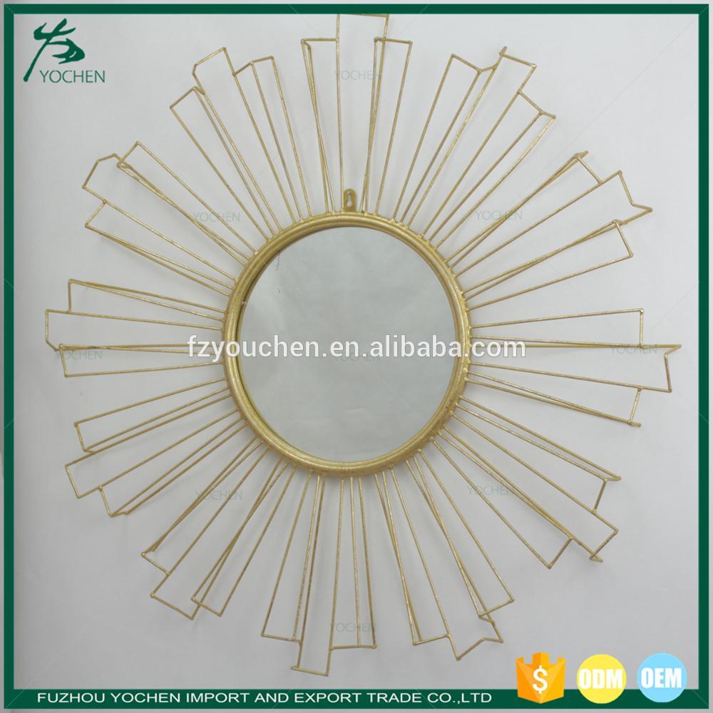 Living room large Vintage Gold Circle Wall Mirror