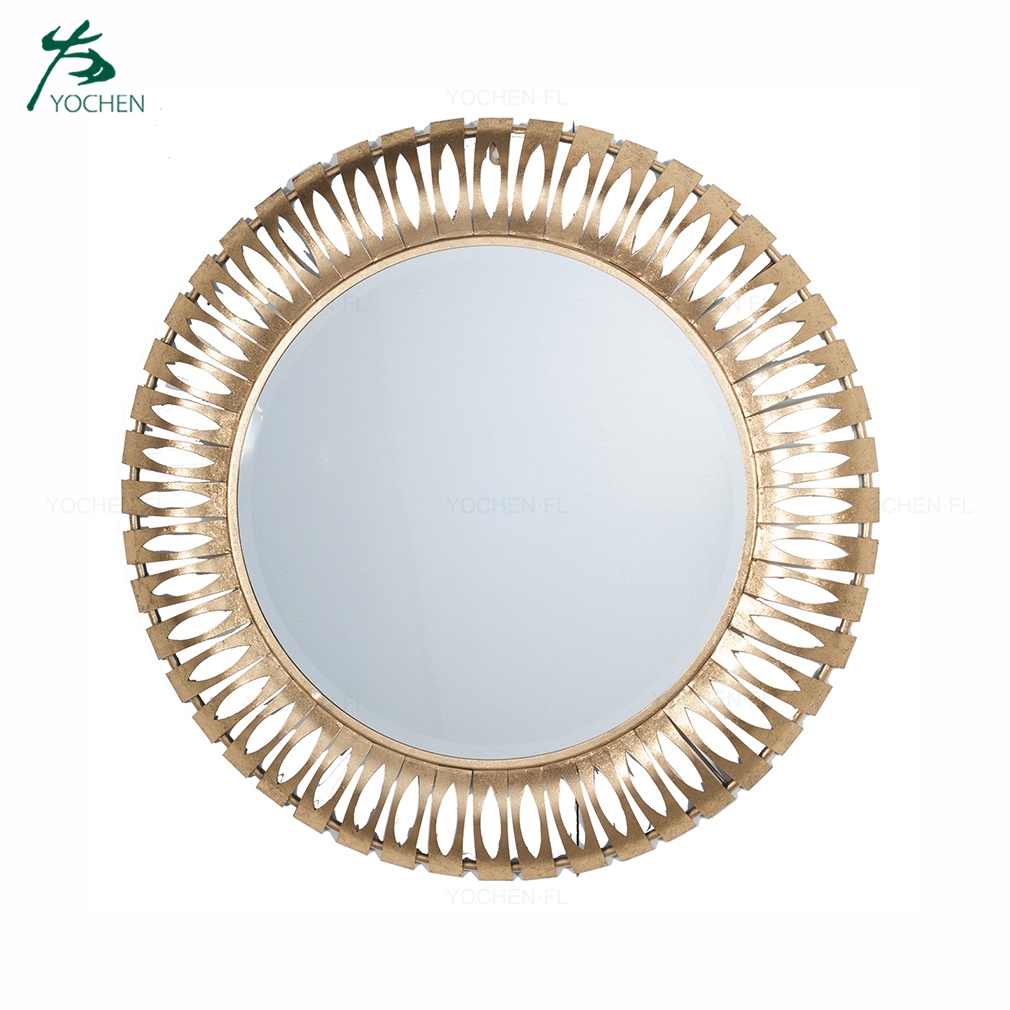 modern home decoration wall mirror live room metal frame wall mirror