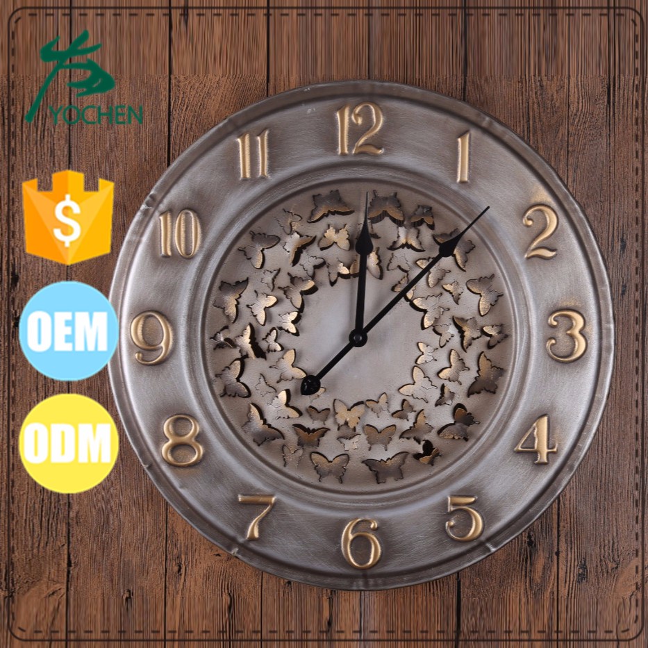 interior decoration item welding decoration wall clock