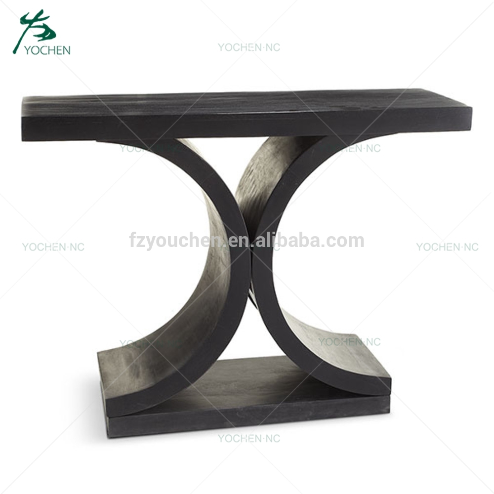 arabic living room furniture black wooden console table