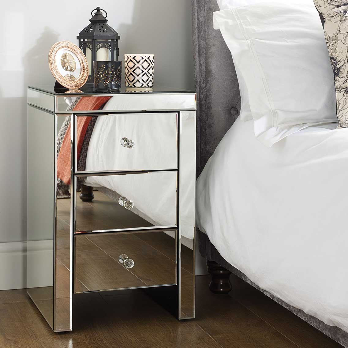 bedroom furniture mirrored console table modern mirrored dresser