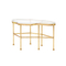 Living room furniture gold leaf metal table console table