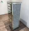 Storage Mirrored Living Room Diamond Crush Sideboard Cabinet