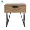 living room modern wooden side table with drawer