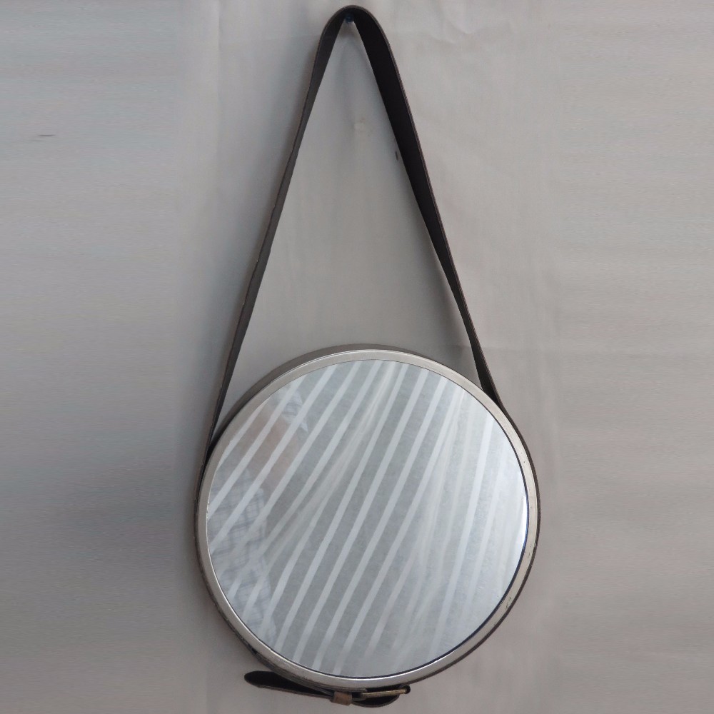 wall decoration mirror craft round mirror with belt