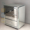 Three Wide Drawers Black Glass Mirrored Wooden Bedroom Furniture Chest Of Drawers
