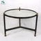 New Style Metal frame wooden top round side coffee table