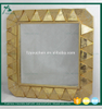 New design metal frame wall decorative gold metal mirror