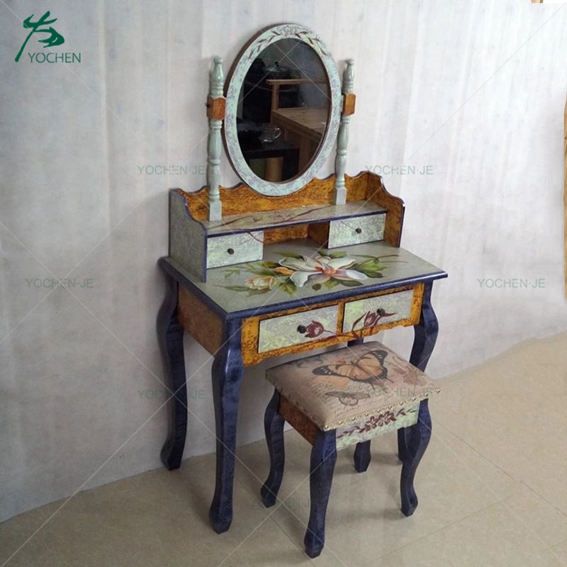 MDF wooden furniture makeup dresser antique dressing table