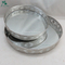 Moroccan Round Silver Mirrored Tray Set 2