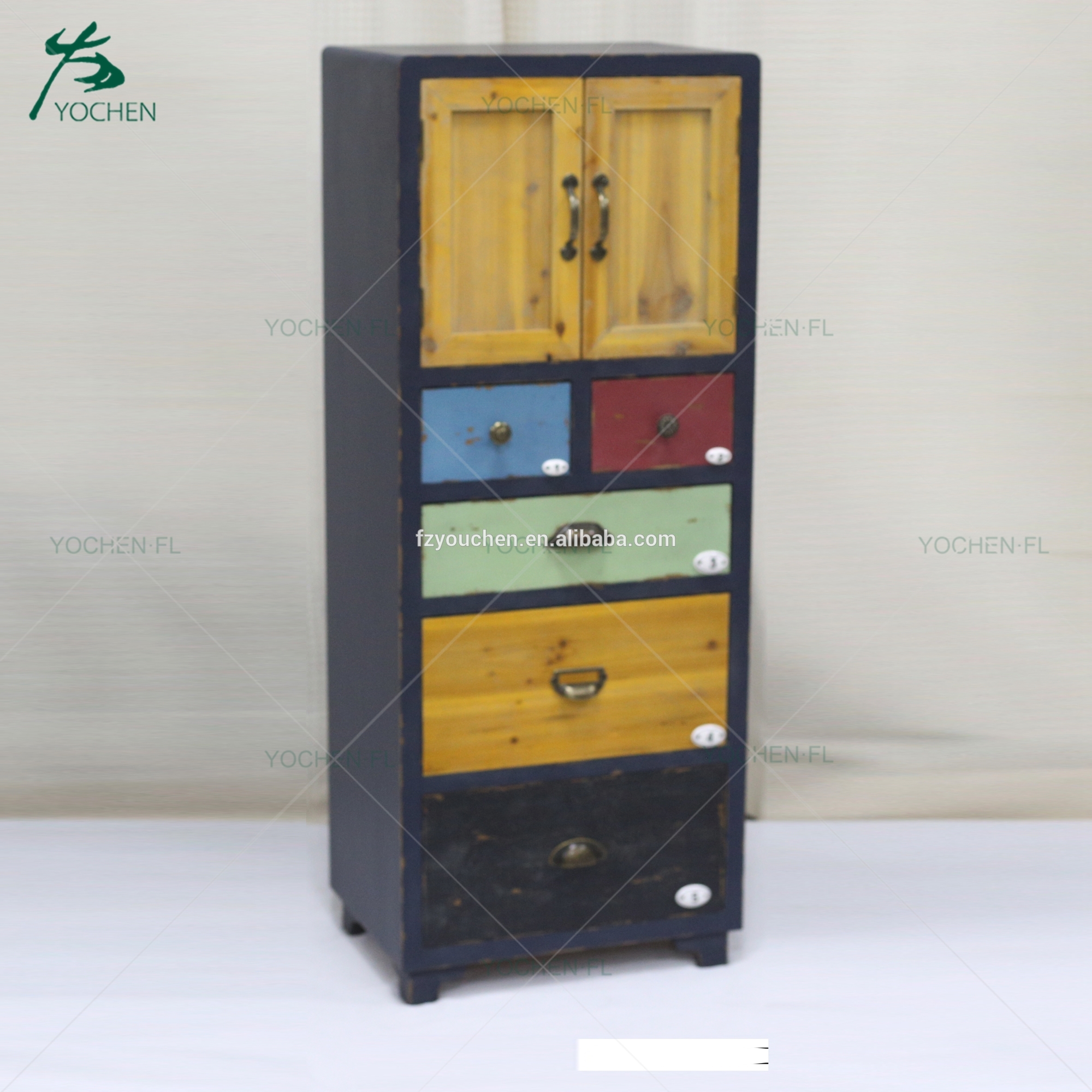 chinese antique reproduction furniture black vintage storage wooden shelf