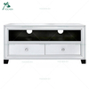 White Silver Glass Mirrored 4 Doors Buffet Sideboard