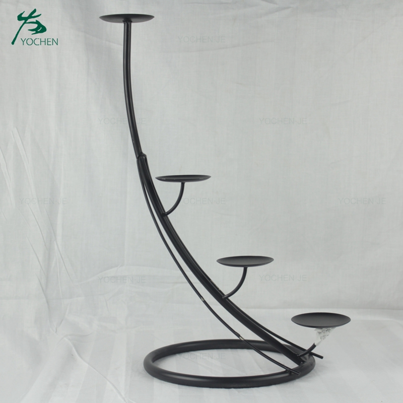 Wrought Iron Wall Hanging Candlestick Metal Wall Candle Holder