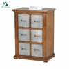 living room wood decorative wash white small wood storage cabinet
