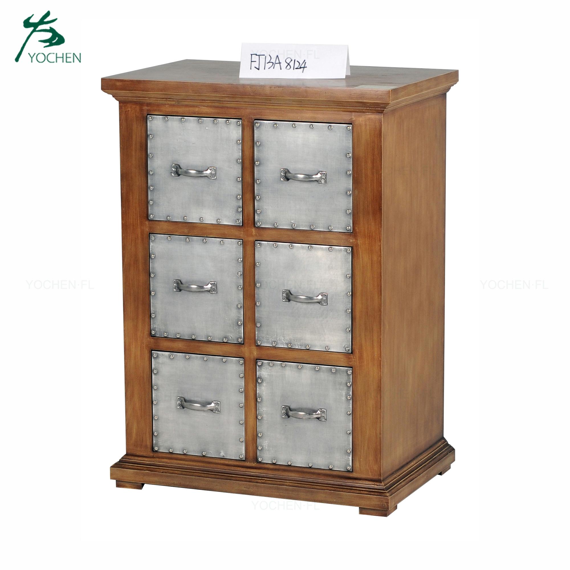 living room wood decorative wash white small wood storage cabinet