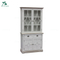 French reclaimed antique white wooden wine cabinet
