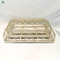 Home Decoration Marble Serving Metal Tray In Square Gold-Plated