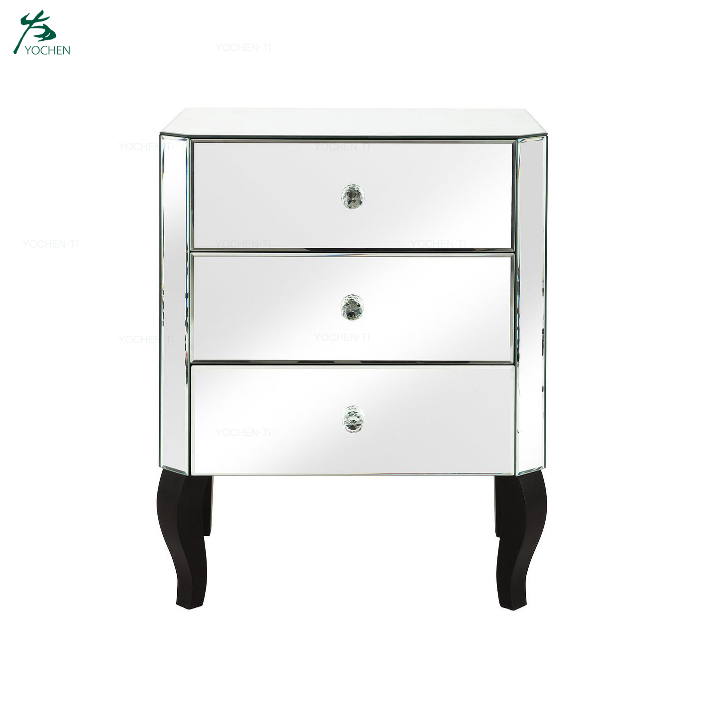 Home Decoration Livingroom Furniture Mirrored 3 Drawer Chest